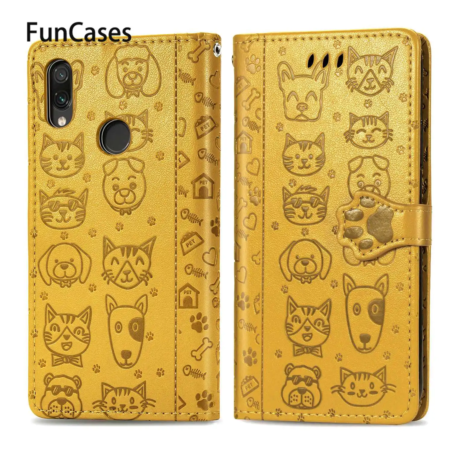 Lovely Dog Cases Covers For telefoon Redmi Note 9 Pro Protective PU Leather Phone Bag Fundas Redmi coque Note 7S 7 8 Pro Max 8T images - 2