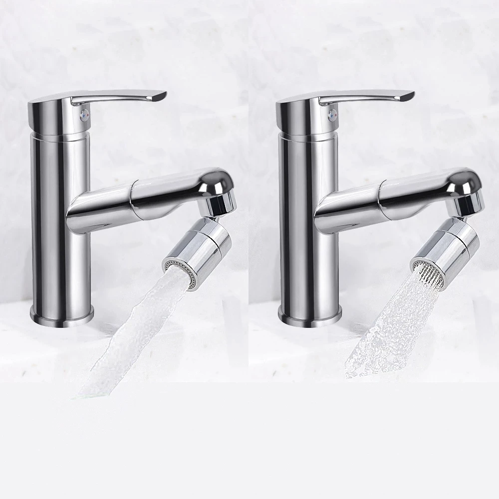 

Kitchen Faucet Bubbler 360-Degree Double Modes 2-flow Splash-proof