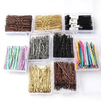 50100pcs wedding alloy bobby pins hair clips hairpins barrette hairpins hair accessories black side wire folder styling tools