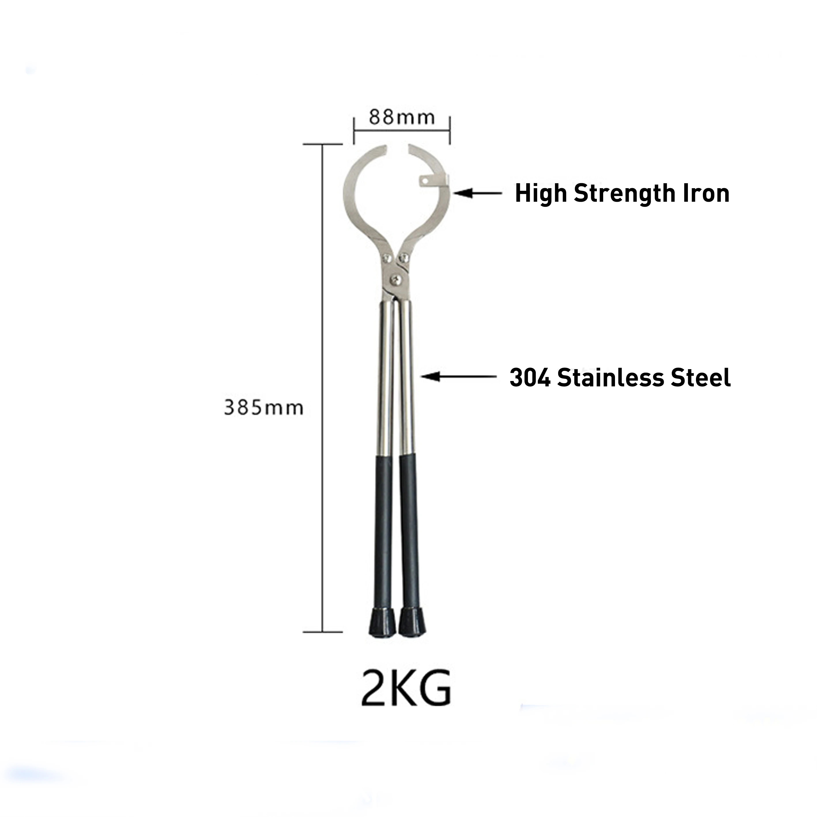 Stainless Steel Crucible Tongs 2kg Graphite Melting Holder Gold Furnace Attachment Jewelry Tools | Украшения и аксессуары