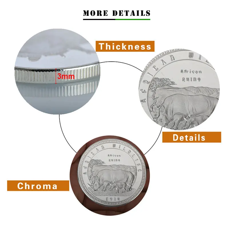 Африканские дикие защищенные животные серебряные памятные монеты Замбия квача