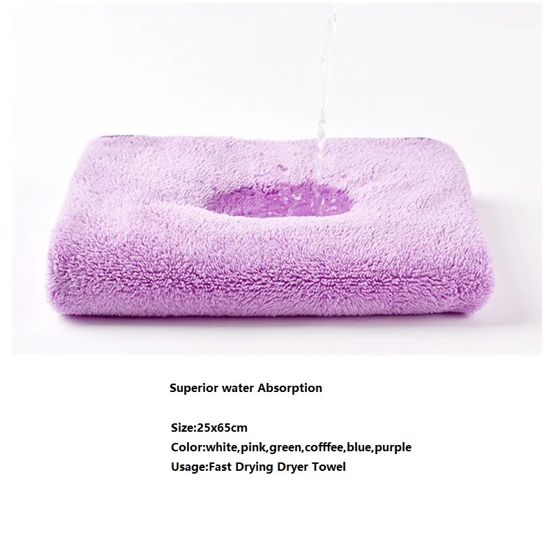 

25cmx65cm Magic Microfiber Hair Fast Drying Dryer Towel Microfiber Shower Cap Bath Wrap Hat Quick Cap Turban Dry for Women