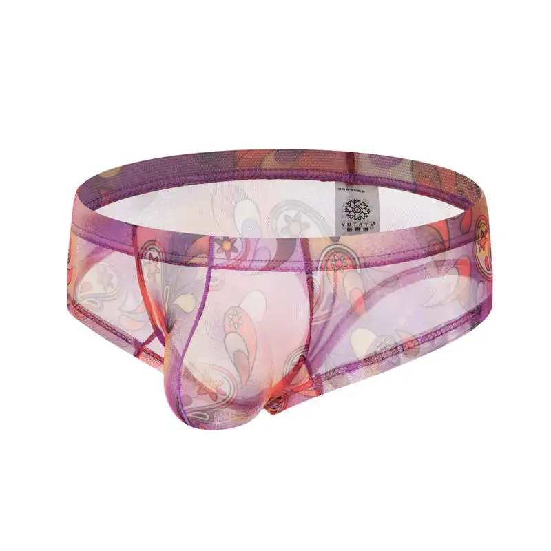 Мини боксеры мужские прозрачные пикантное нижнее белье с U образным выпуклым