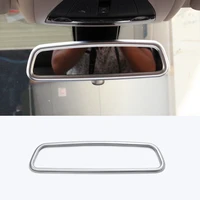 for jaguar xe 2016 2017 2018 xf car styling abs matte chrome interior rearview mirror frame cover trim accessories