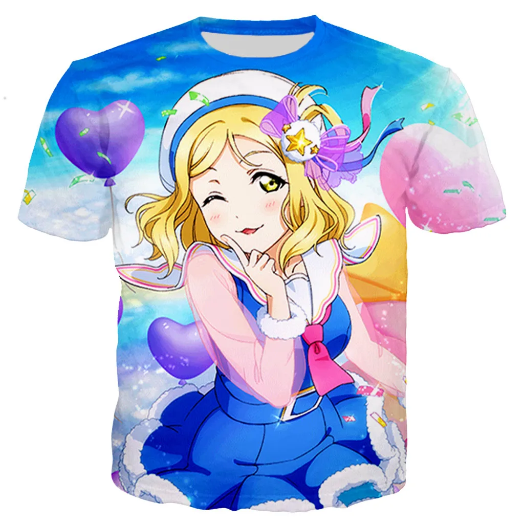

Sexy Anime Beach Girl men/women New fashion cool 3D printed t-shirts casual style tshirt streetwear tops