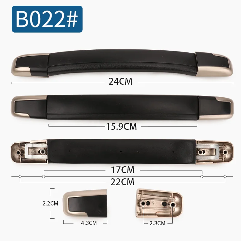 B022 Сменная ручка для багажа, сумки для багажа, ручки на руль, аксессуары для чемоданов, чемодан, эластичный пояс, сумка, съемная ручка - Цвет: B022