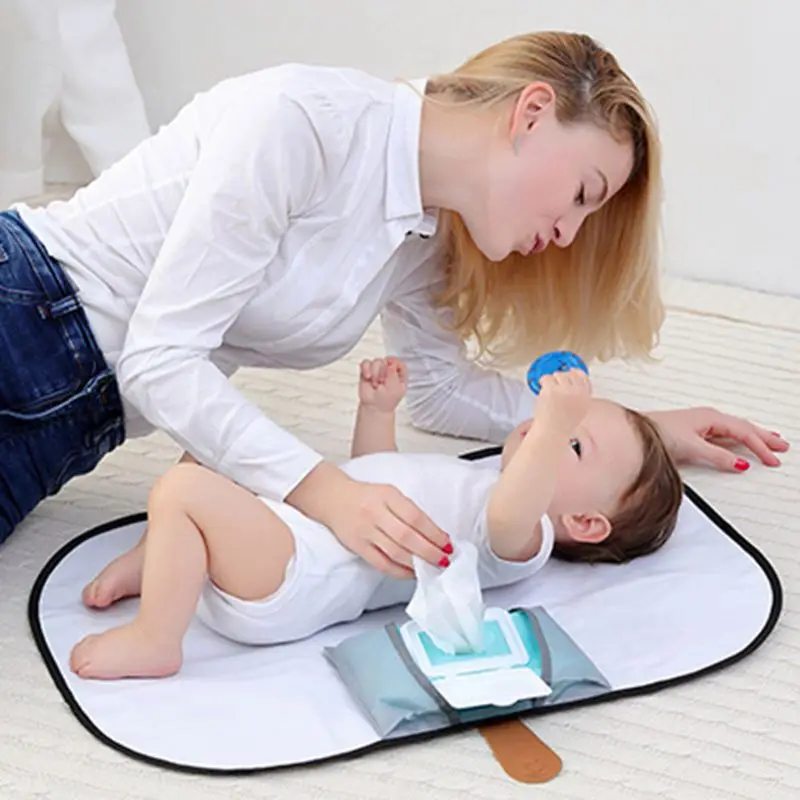 

Travel Waterproof Diaper Changing Mat Portable Baby Nappy Changing Pad Station