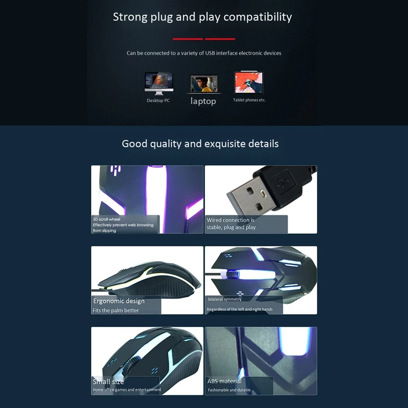 

Wired Luminous Gaming Mouse Computer Gaming Mouse