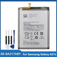original replacement phone battery eb ba217aby for samsung galaxy a21s rechargable batteries 5000mah with free tools