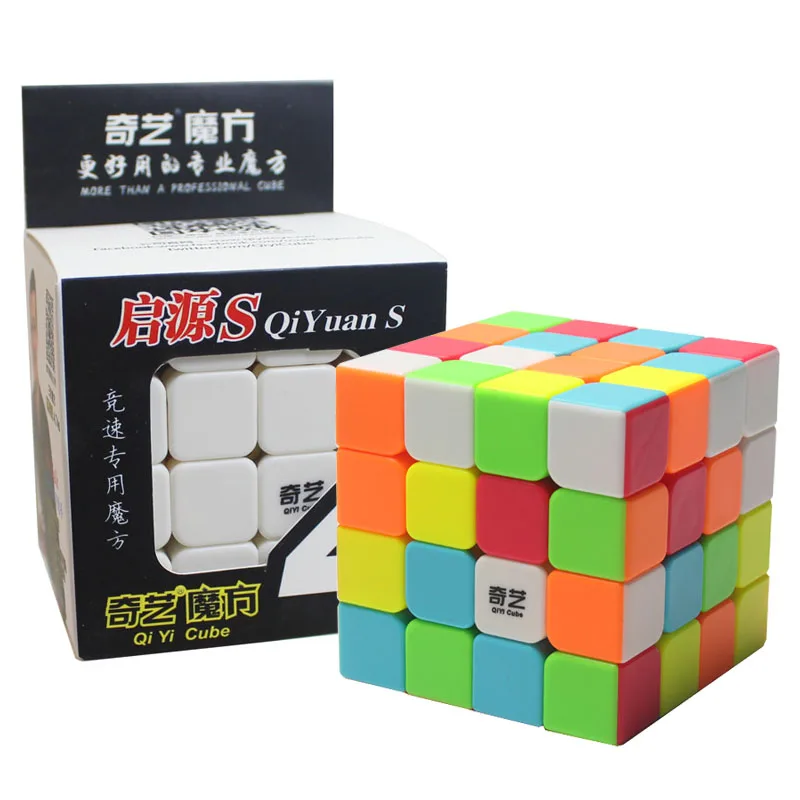 QIYI 4x4x4 однотонный магический куб игрушки для детей профессиональная скоростная