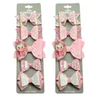 10 шт.компл., милое, розовое платье в сетку, с Единорог детская заколка для девочек кожа Луки Детские узел галстука творчества шпильки ручной работы женские аксессуары для волос для детей