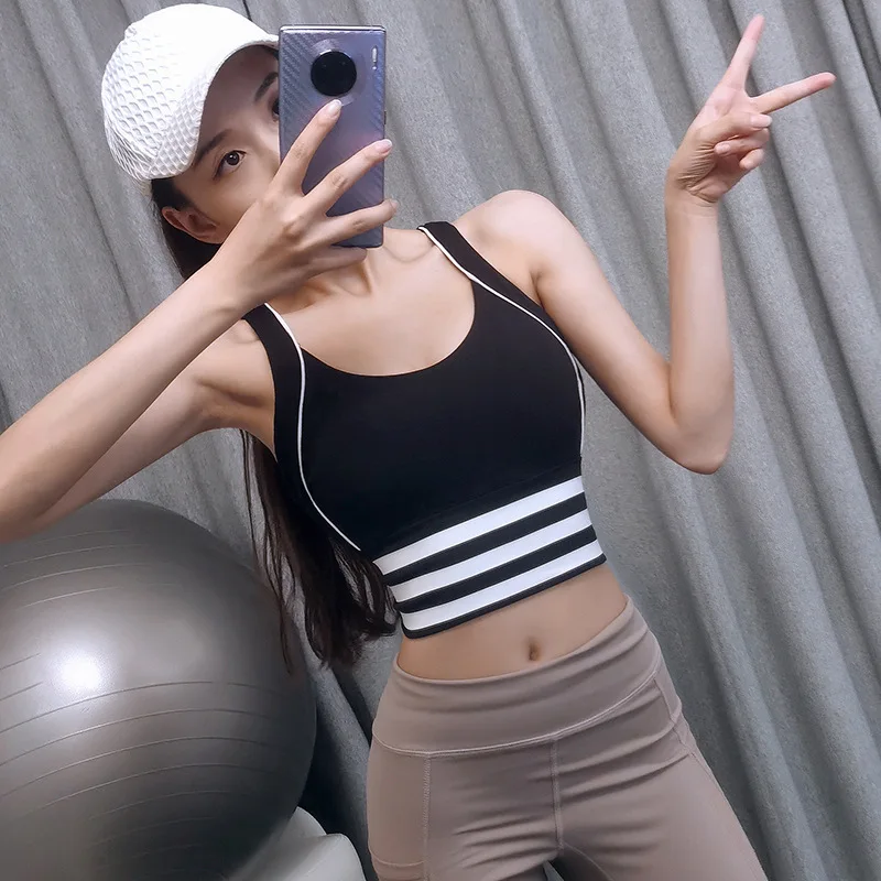 

Sports Bra Women's Fitness Top Seamless Yoga Bra Lace Breathable RUNNING VEST Sportswear Push Up Bra