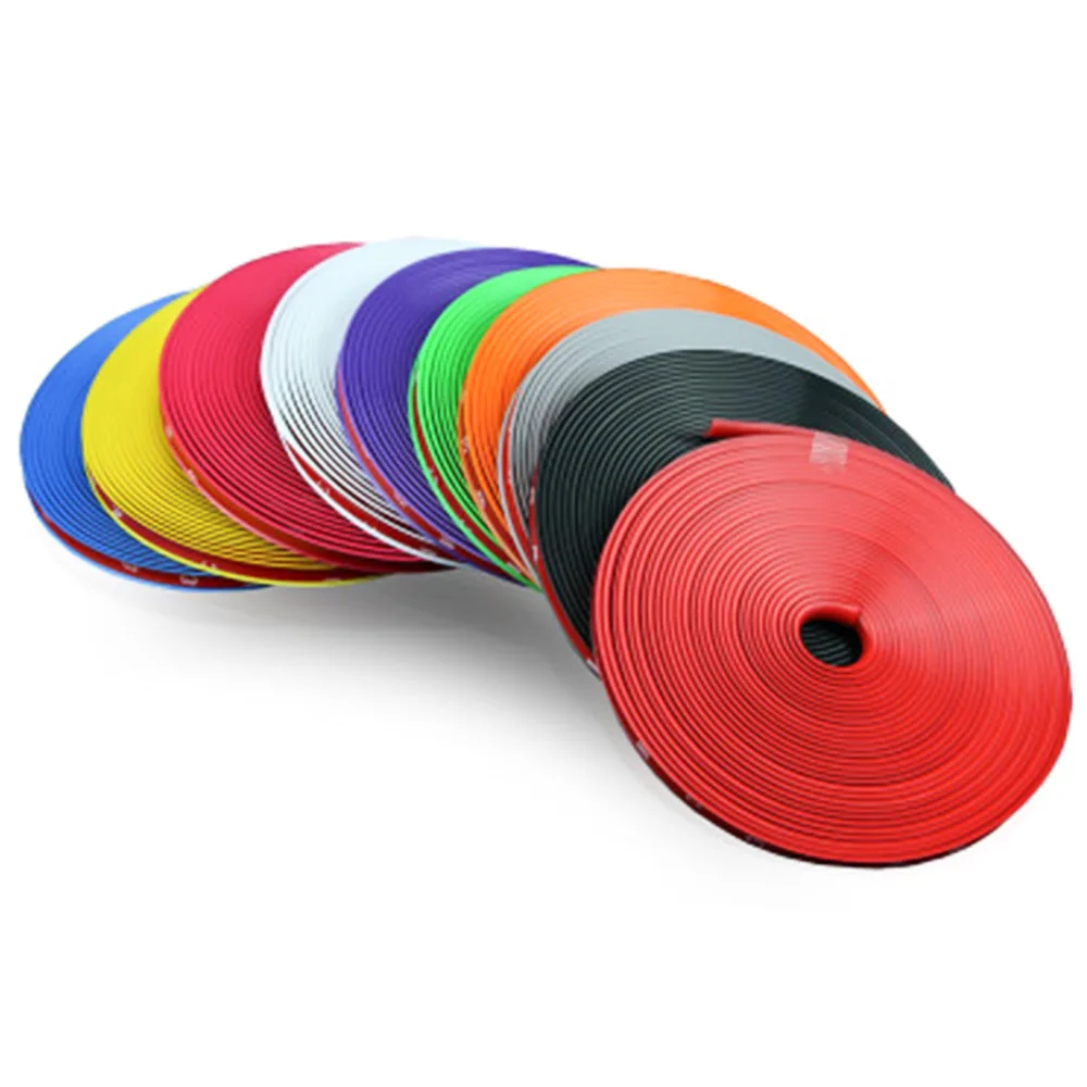 

8M Car Vehicle Wheel Rim Protector Decor Strip Rubber Tire Guard Line Rimblades Car Styling Moulding Trim Decoration Accessories