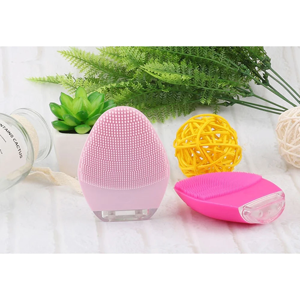 Hot Electric Silicone Facial Washing Cleanser Brush Ultra Sonic Face SPA Massage Deep Cleaning Vibrator Makeup Remove Tool | Красота и
