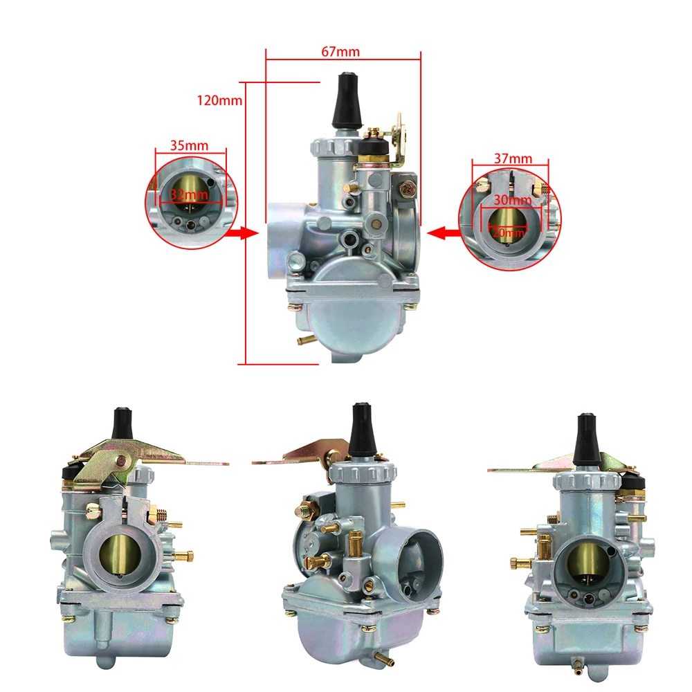 SCL MOTOS 20 мм мотоцикл Mikuni Карбюратор VM20 круглый слайд VM серии Carb для Atv Dirt Bike