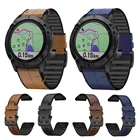 Быстросъемный ремешок для часов Garmin Fenix 6X 5X, 5, 6, 3, 6 Pro, 5 Plus, браслет Forerunner 935, 945, кожа и силикон