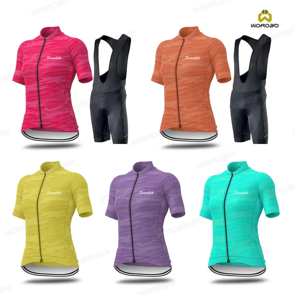 Женский спортивный костюм для велоспорта дышащая быстросохнущая Униформа с