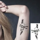 Водостойкая временная татуировка-наклейка аниме мультфильм мальчик нож Татуировка флэш-тату поддельные татуировки маленького размера для детей мужчин женщин