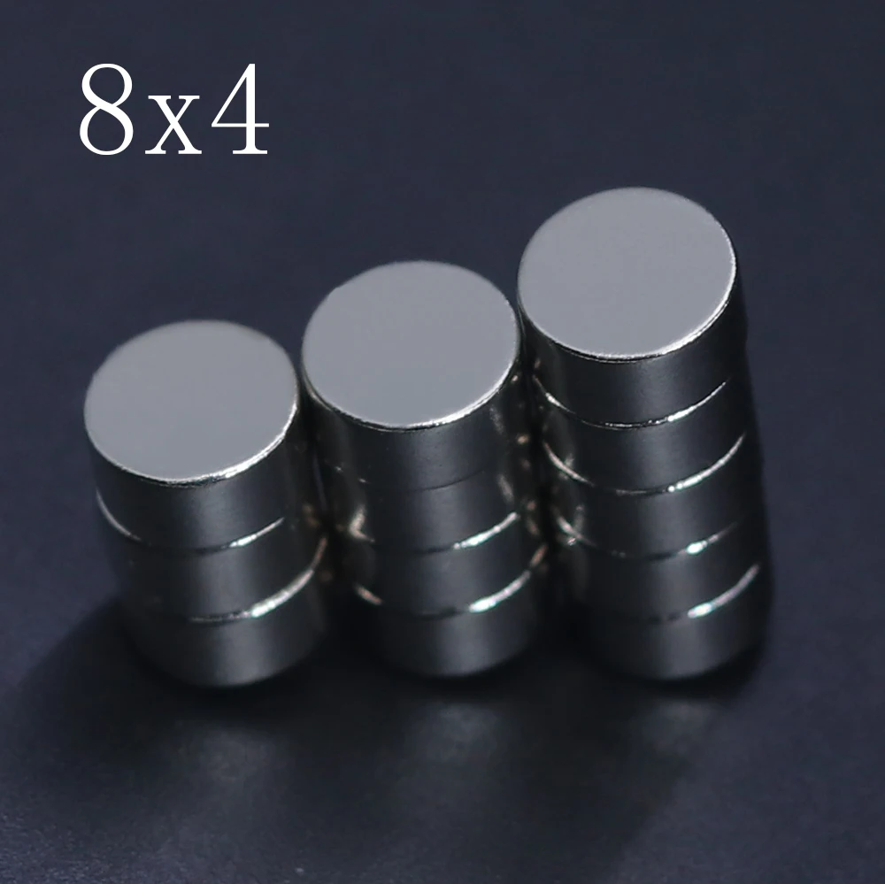 

5/10/20/50/100/200Pcs 8x4 Neodymium Magnet 8mm x 4mm N35 NdFeB Round Super Powerful Strong Permanent Magnetic imanes Disc 8*4