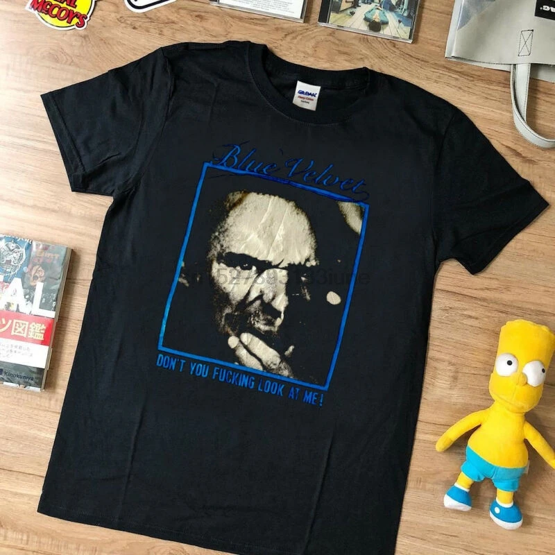 VTG rare-Футболка-синий бархат фильм ужасов культ-Давид Линч-Репринт | Мужская одежда