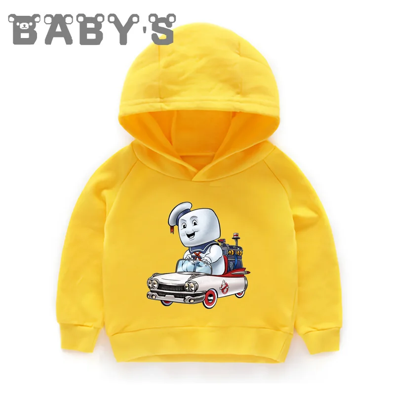 Children Hooded Hoodies Kids Old School Stay Puft Cartoon Sweatshirts Baby Autumn Pullover Tops Girls Boys Funny Clothes KMT5224 | Детская