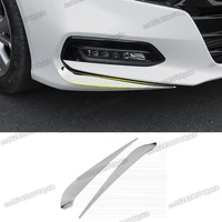 stainless steel car front foglight frame trims bumper for honda accord 2018 2019 2020 10 x 2021 2022 10th gen accessories auto
