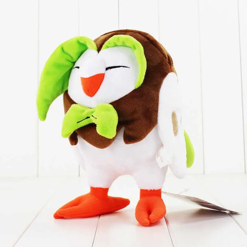 24cm Dartrix Аниме плюшевая игрушка для питомца Mew Meowth Ninetales Marowak Sandshrew Dartrix Flygon Magnemite xiaoth 'd мягкие куклы животных подарок для детей - Цвет: 24cm Dartrix