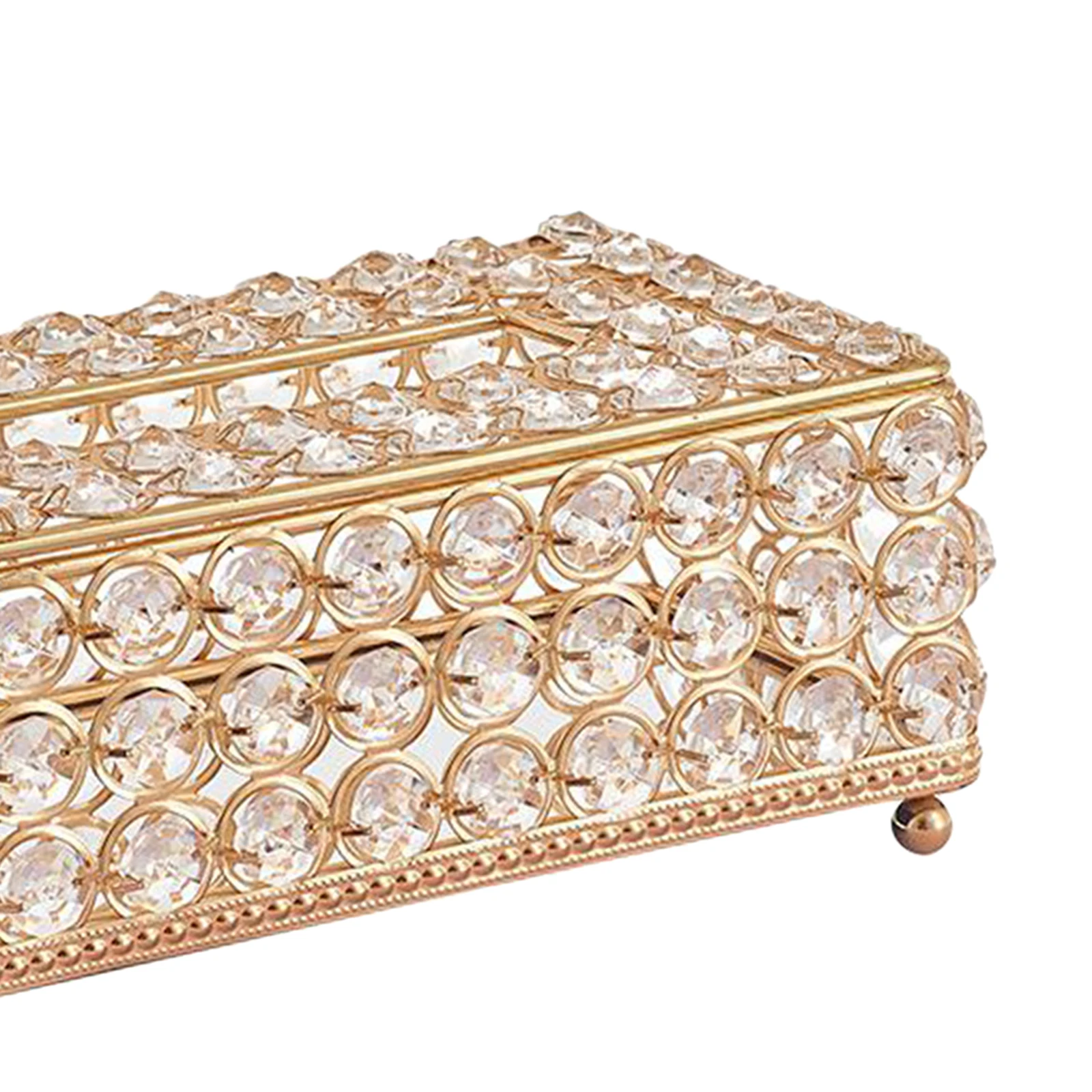 

Shiny Tissue Box Napkin Holder for Living Room Bathroom Home Car Decor