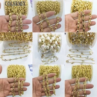 3 meters multi kinds chain necklace crystal beaded rosary chain accessories for jewelry making 51117