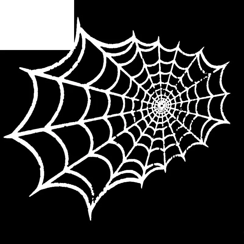 

20cm Cartoon Personality SPIDER WEB Vinyl Decal Car Sticker Black/Silver Accessories