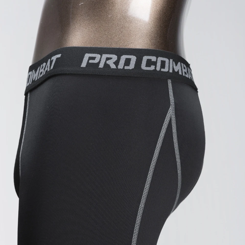 Мужские компрессионные облегающие леггинсы для бега спортивные мужские штаны