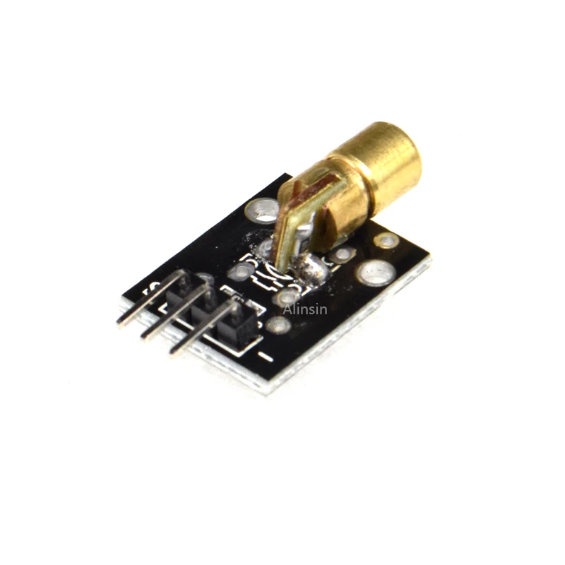 Smart Electronics New KY-008 3pin 650nm Red Laser Transmitter Dot Diode Copper Head Module for Arduino AVR PIC DIY | Электронные