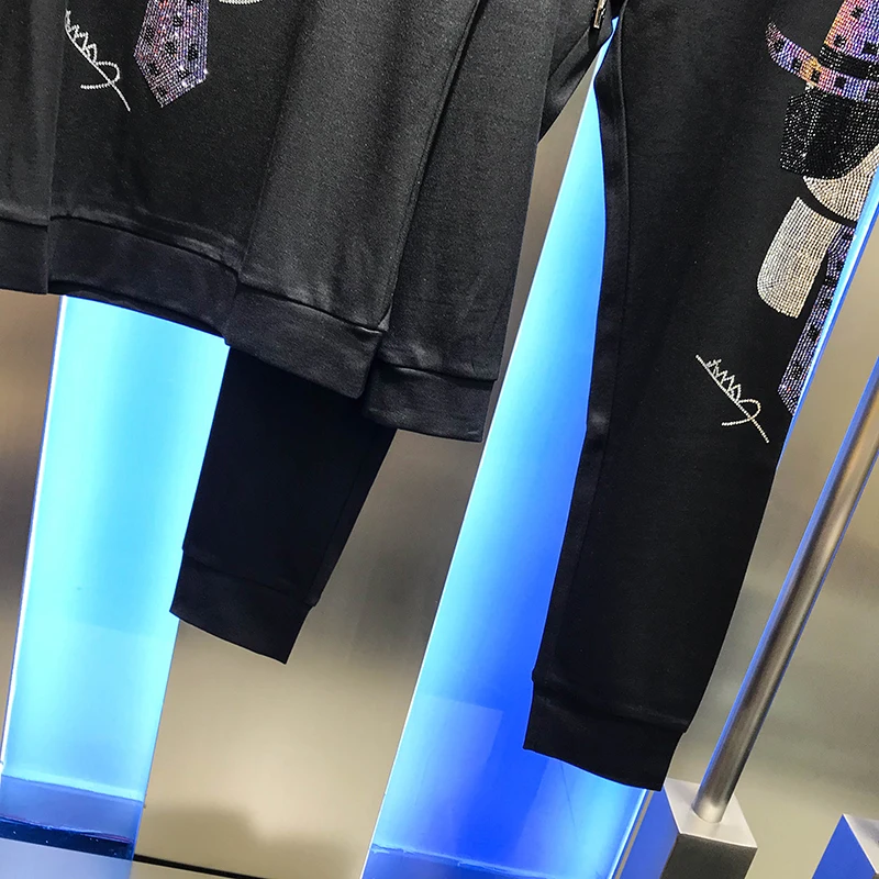 

Korean men's autumn new suit 2020 chest figure hot diamond fashion long sleeve pants casual handsome two piece suit for men