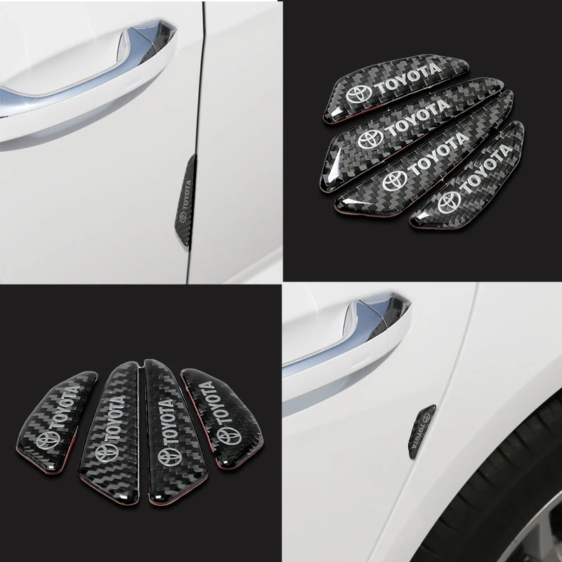 4 шт. противоударные бамперы для автомобильных дверей боковые защитные наклейки