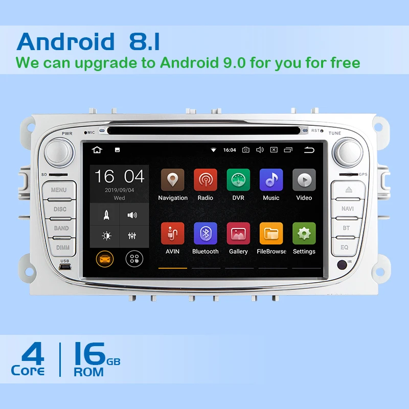Авторадио 2 Din Android 8 1 автомобильный DVD плеер для Ford Focus 3S Max C Mondeo 4 Galaxy Kuga 2008 2010