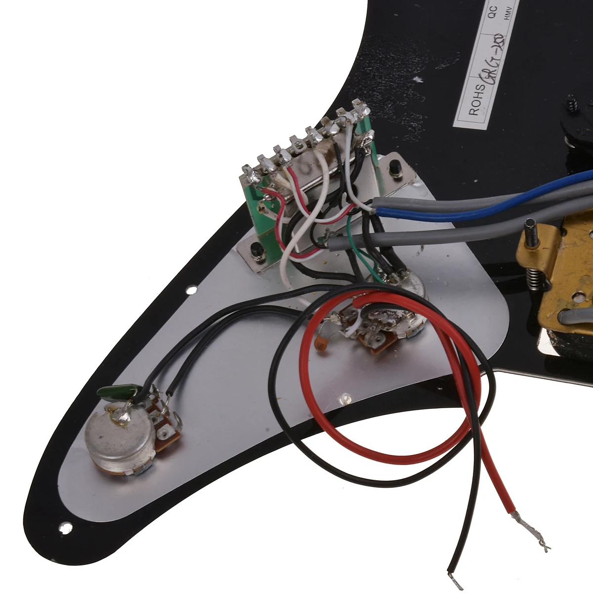 Kmise загруженная Гитара Pickguard HSH Prewired Black для электрогитары GRG250 с звукоснимателями-гитарные части и аксессуары