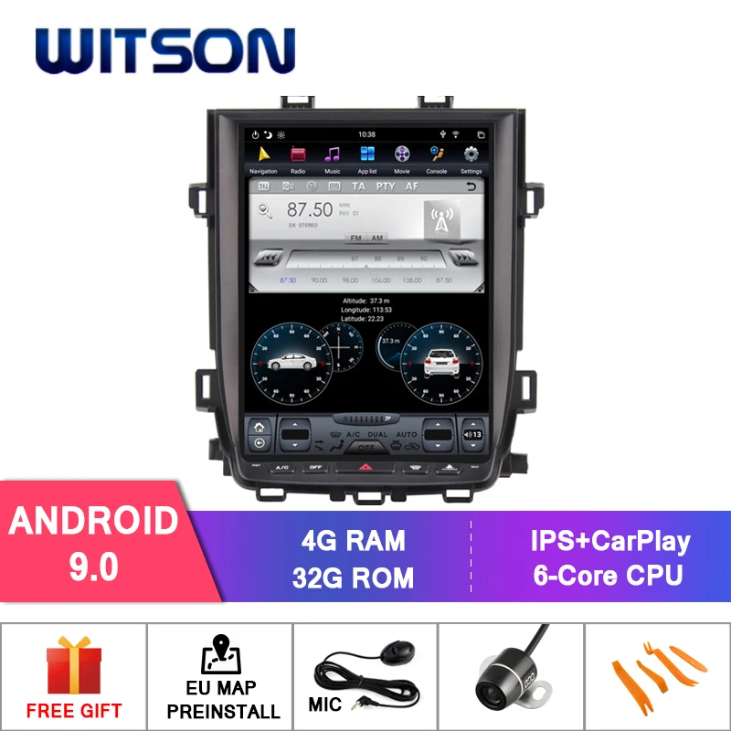 WITSON Android 9 0 TESLA STYLE для TOYOTA ALPHARD 2010 2014 (низкий) 4 ГБ 32 GPS навигация авто стерео
