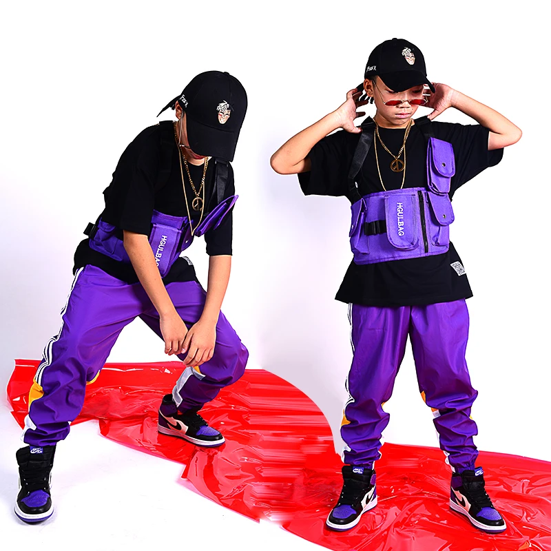 Детский уличный джазовый танцевальный костюм карманный мешок хип хоп