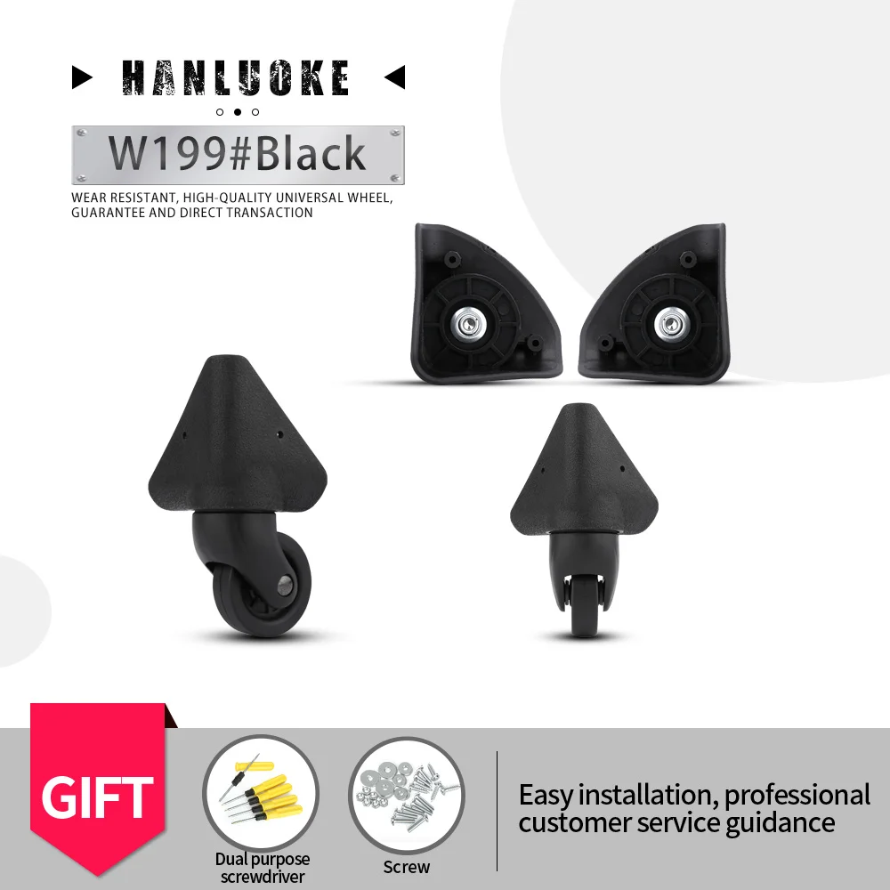 

Универсальные аксессуары для багажа HANLUOKE W199, колесный инструмент, колесный инструмент, шкив для самолета, ролик, колесо для замены