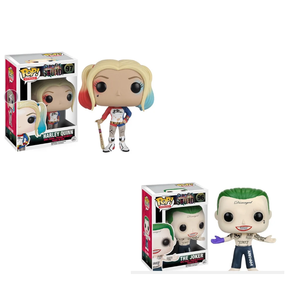 Funko POP отряд самоубийц Джокер Харли Квинн Дэдшот модель Фигурка Коллекция Модель