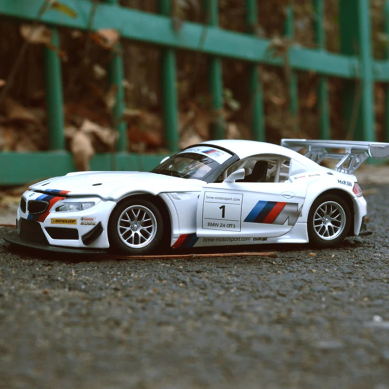 

Модель гоночного автомобиля BMW Z4 GT3 из сплава, литой металлический игрушечный автомобиль, модель автомобиля, коллекция имитации звука и свет...