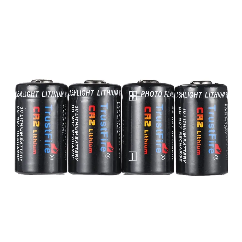 TrustFire CR2 Battery 3V 750mAh CR 2 Lithium Non-rechargeable Batteries with Safety Relief Valve for Flashlights Headlamp Camera |