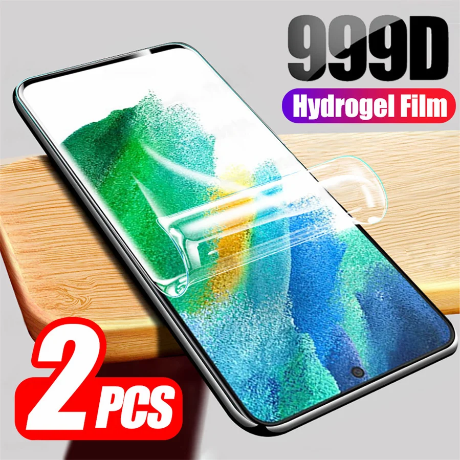 

2 pcs, hydrogel film for samsung s21 fe screen protector s22 ultra soft glass s23 plus 5g samsung galaxy s21+ hidrogel s 21 fe