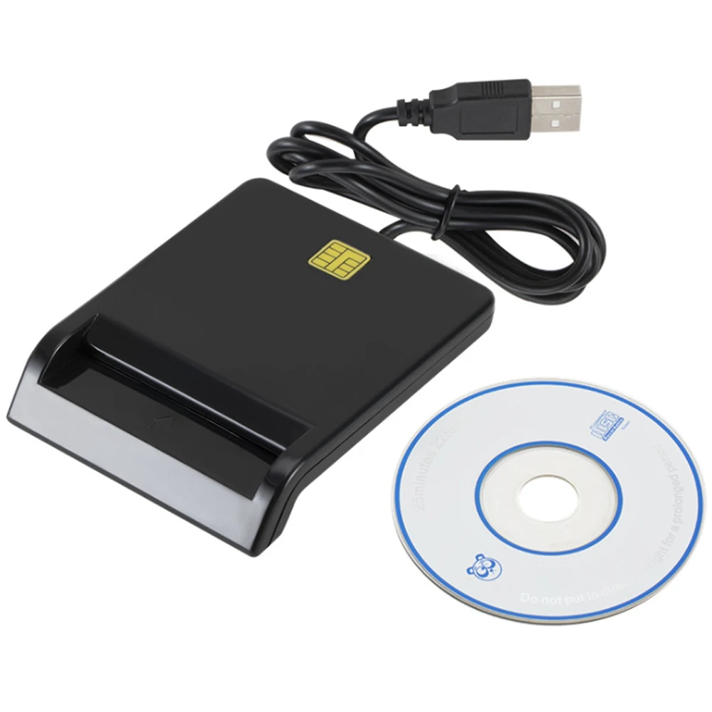 Считыватель смарт-карт USB для банковских карт IC/ID EMV SD TF MMC Кардридеры 7816 Windows 7 8 10
