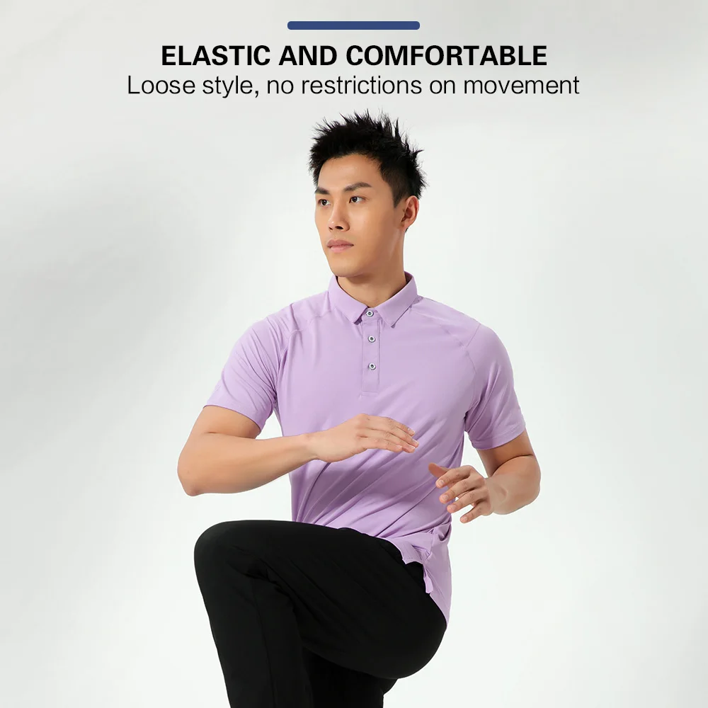 Summer Polyester Golf Short-Sleeve Business Golf Wear Men Lapel Fashion Casual Quick Dry Breathable Golf Wear Women's T-Shirts