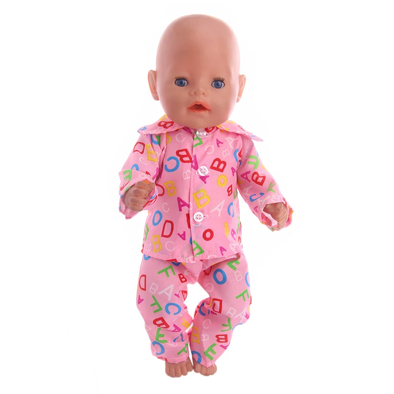 Кукольная мультяшная пижама и Ночная рубашка подходит для 18-дюймовых