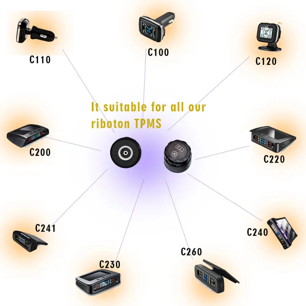 Riboton Сменный датчик для C100 C110 C120 C200 C220 C240 C260 C261 костюм TPMS система мониторинга