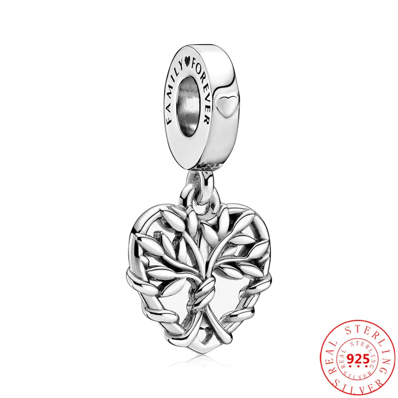 Бусина-Шарм семейное дерево из серебра 925 пробы | Украшения и аксессуары