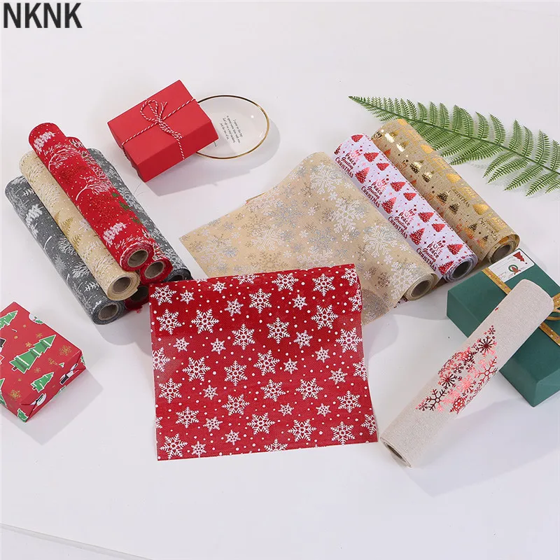 Рождественский коврик с красной дорожкой скатерть снежинка снеговик длинная 270