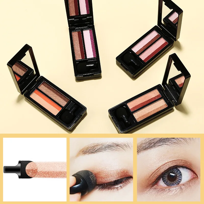 Палетка водостойких теней для век палетка красных легких в использовании и